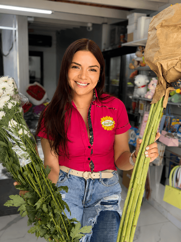 Entrega de flores y satisfacción del cliente